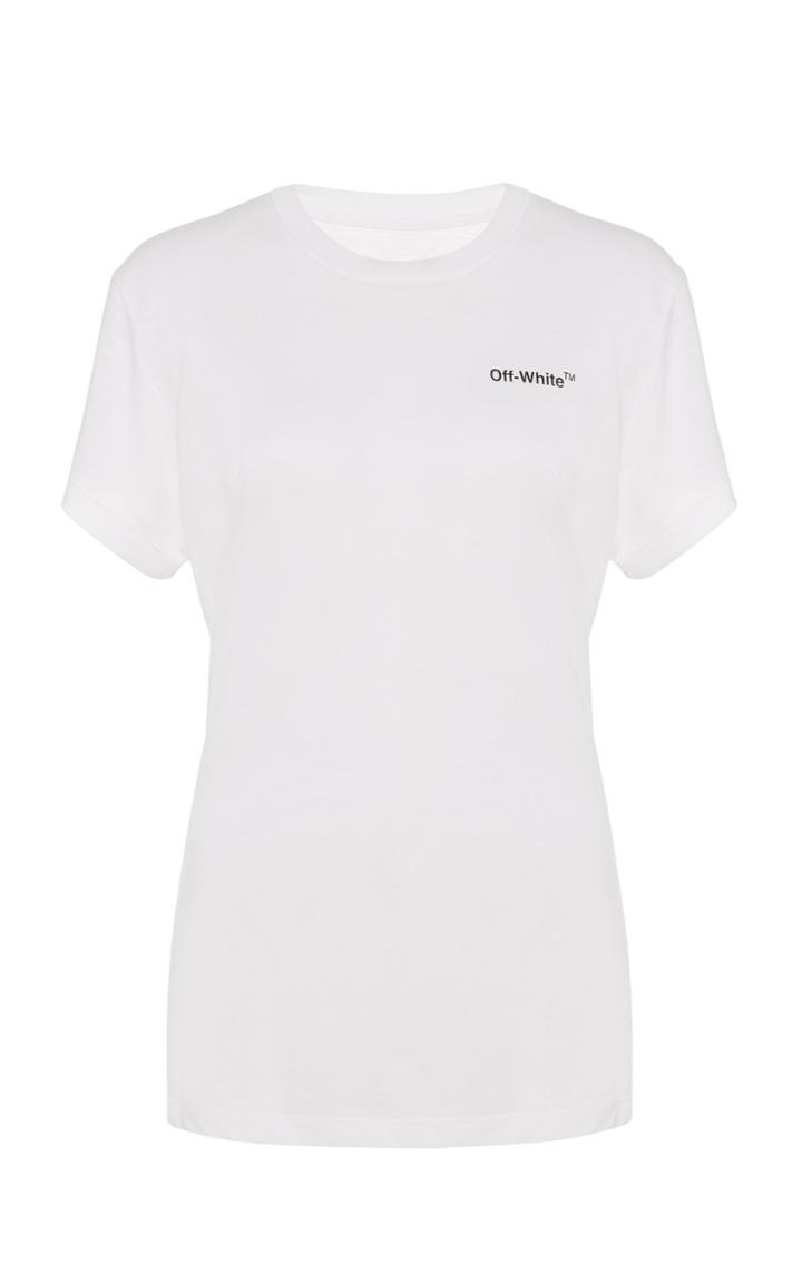 Off-white C/o Virgil Abloh Fitted Logo Cotton T-shirt