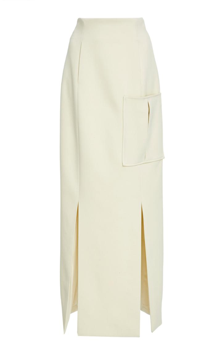 Marina Moscone Utility Tubino Slit Skirt