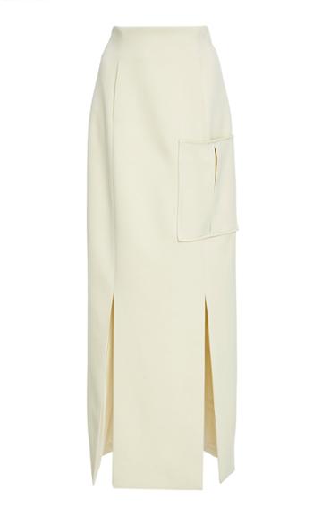 Marina Moscone Utility Tubino Slit Skirt