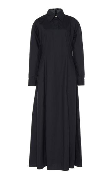 White Story Masquerade Cotton A-line Maxi Dress