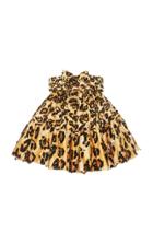 Moda Operandi Richard Quinn Leopard-print Puffed Satin Dress Size: 6