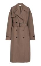 Moda Operandi The Row Olym Double Breasted Lightweight Wool Trench Coat