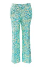 Michael Kors Collection Straight-leg Mid-rise Brocade Trousers