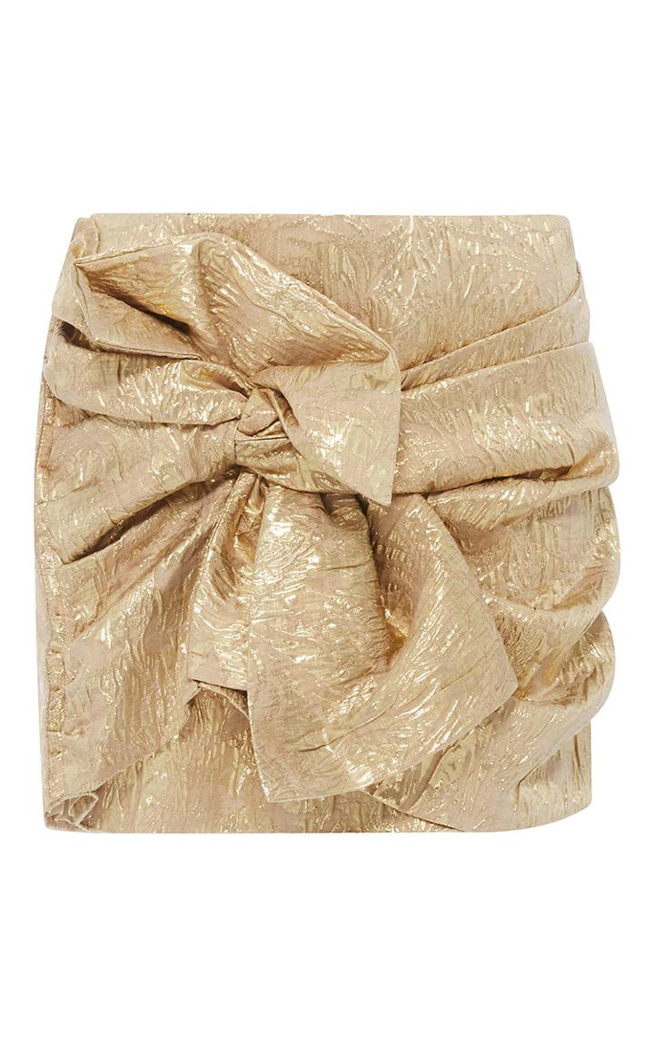 N 21 N&deg;21 Metallic Twist Mini Skirt