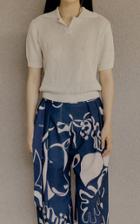 Moda Operandi Low Classic Linen Pique-knit Polo Shirt