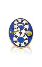 Holly Dyment Snake Enamel Ring With Tsavorite