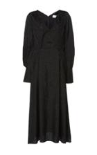 Mame Kurogouchi Empire Waist Silk Blend Midi Dress
