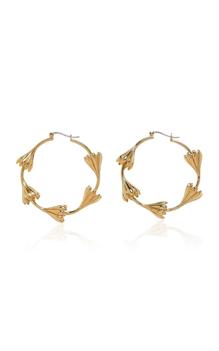 Moda Operandi Pamela Love Multi Anemone 14k Gold-plated Hoops
