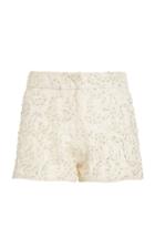 Alexis Cassian Embroidered Cotton-blend Shorts