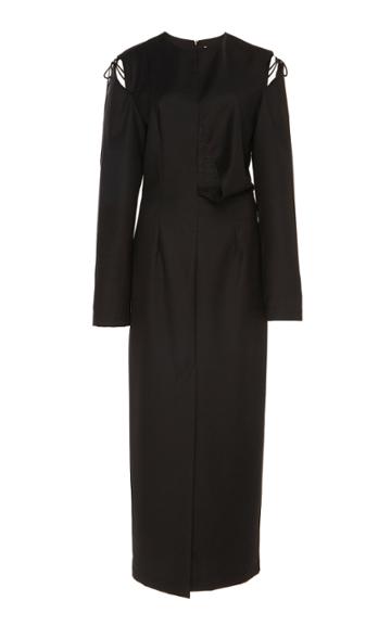 Matriel Cut Outs Wool Dress