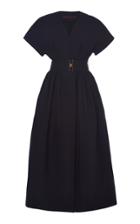 Moda Operandi Martin Grant Belted V-neck Cotton Dress Size: 34