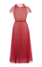 Moda Operandi Luisa Beccaria Pleated Chiffon Dress
