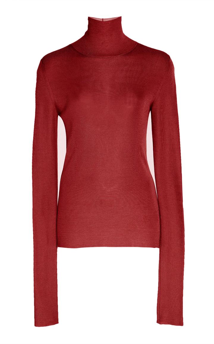 Agnona Silk Turtleneck Sweater