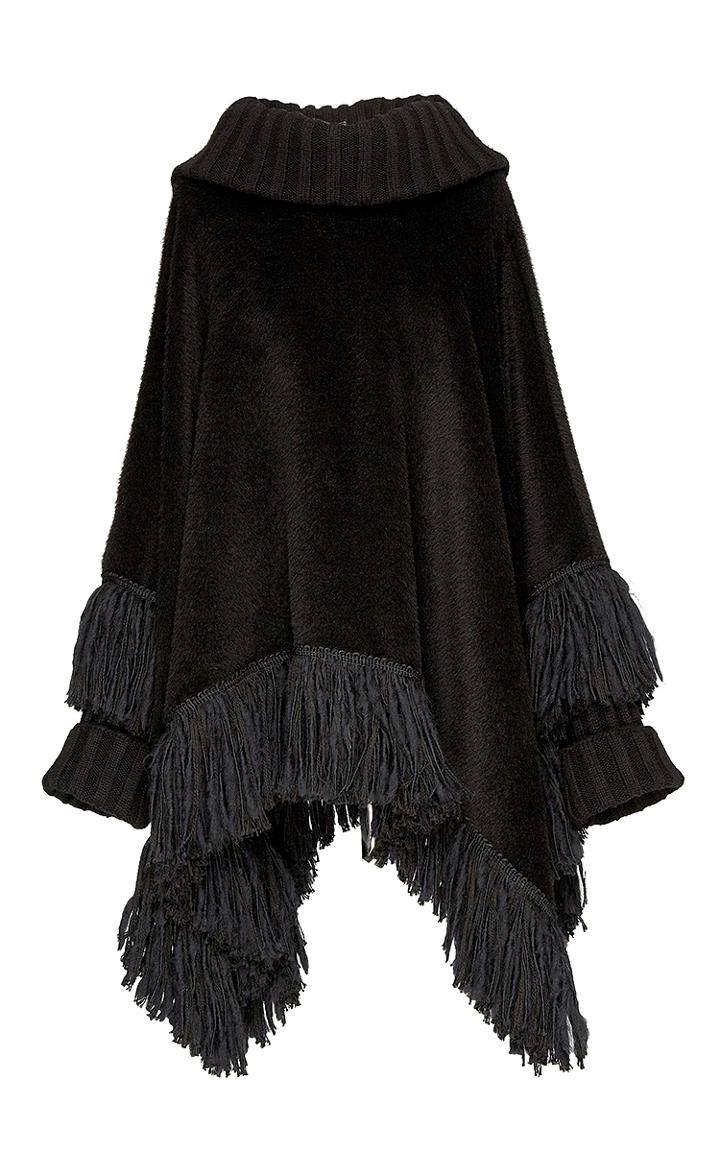 Dolce & Gabbana Alpaca And Cashmere Cowl Neck Poncho