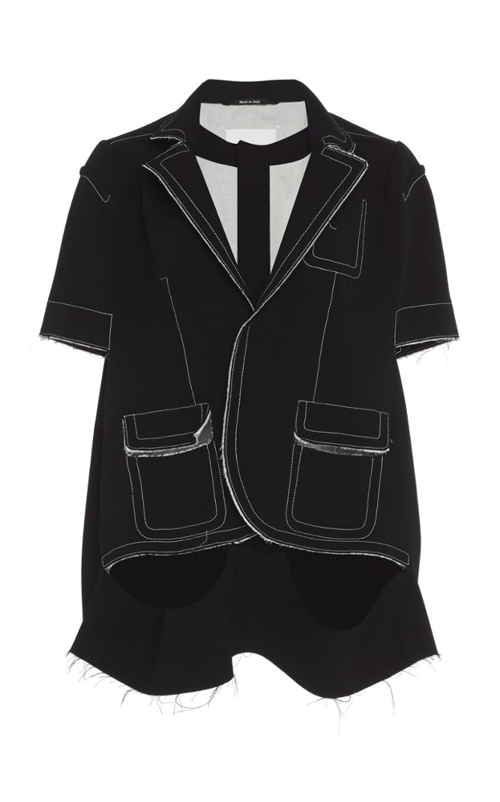 Maison Margiela Cropped Virgin Wool Shirt Jacket