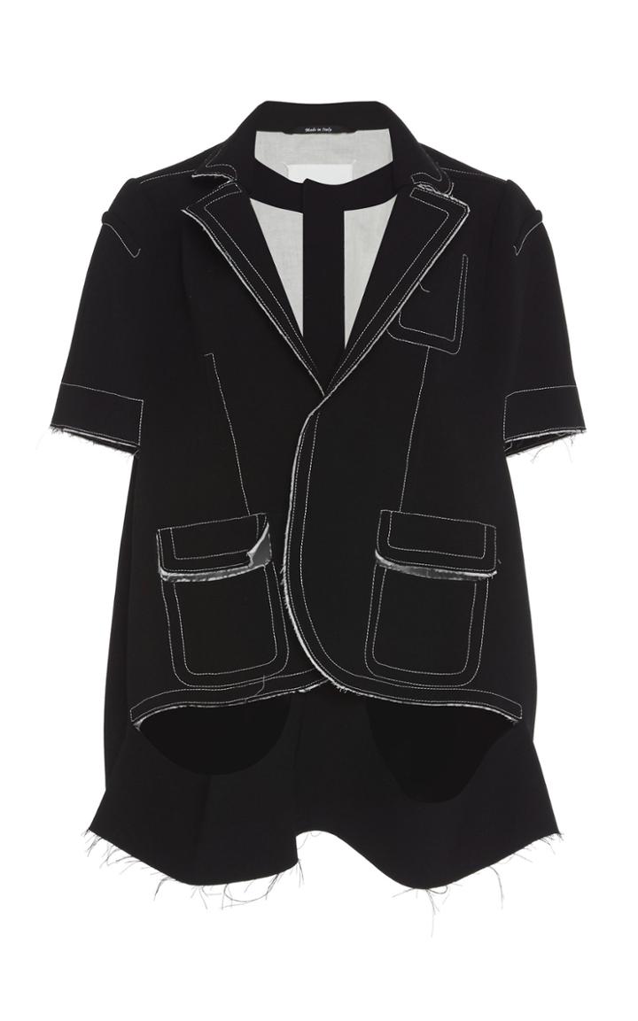 Maison Margiela Cropped Virgin Wool Shirt Jacket