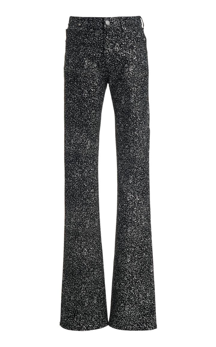 Moda Operandi Redemption Glittered Flared-leg Pants