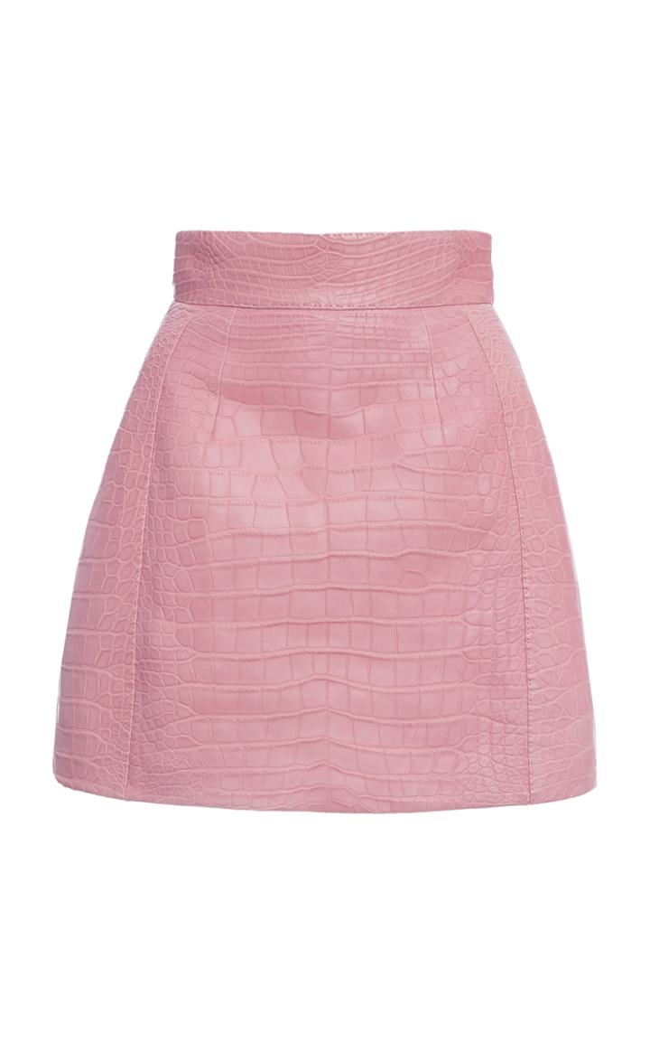 Moda Operandi Dolce & Gabbana Crocodile Mini Skirt Size: 36