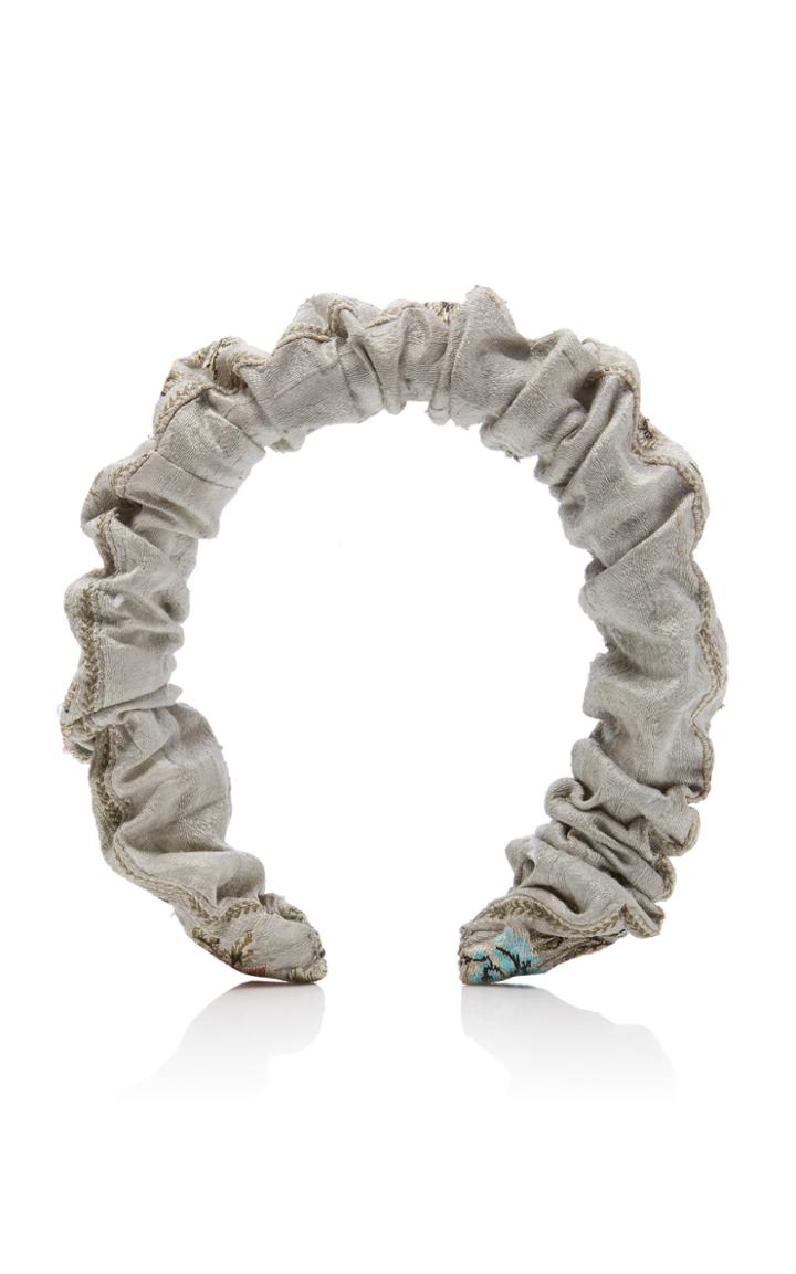 Loveshackfancy X Lele Sadoughi Loveshackfancy X Lele Sadoughi Rushed Silk Headband