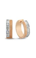 Melis Goral La Linea 14k Rose Gold Diamond Hoop Earrings