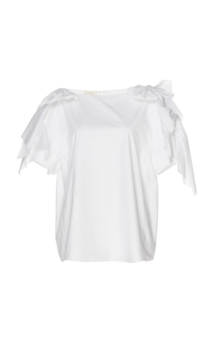 Delpozo Poplin Shirt With Bows