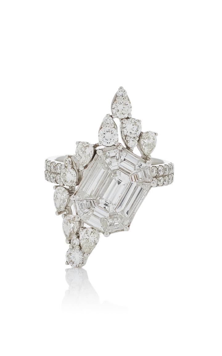As29 Illusion Diamond & 18k White Gold Ring