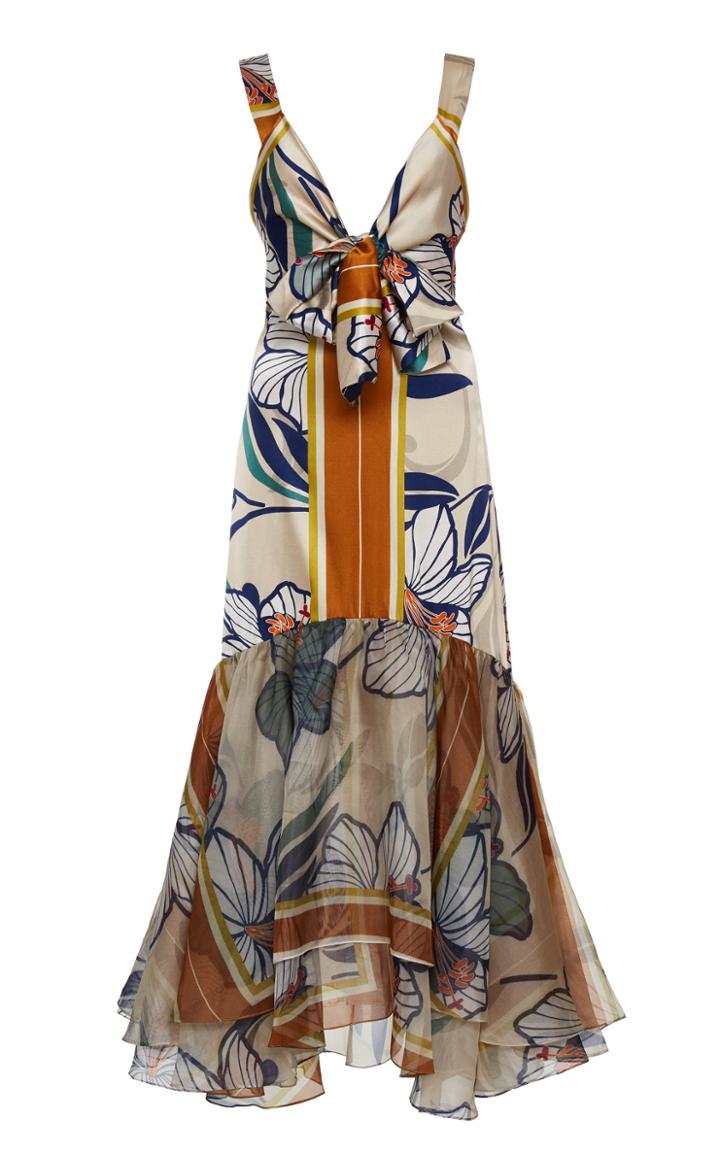 Moda Operandi Silvia Tcherassi Catanzaro Printed Silk-blend Dress