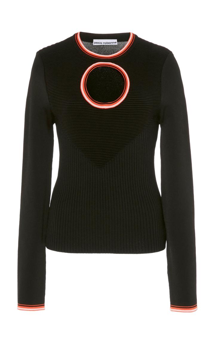 Paco Rabanne Cutout Stretch-knit Sweater