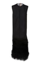 Summa Sleeveless Crew Neck Dress With Seam With Tulle Bottom