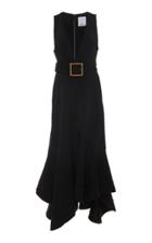 Acler Normandie Plunging-neck Sleeveless Midi Dress Size: 4