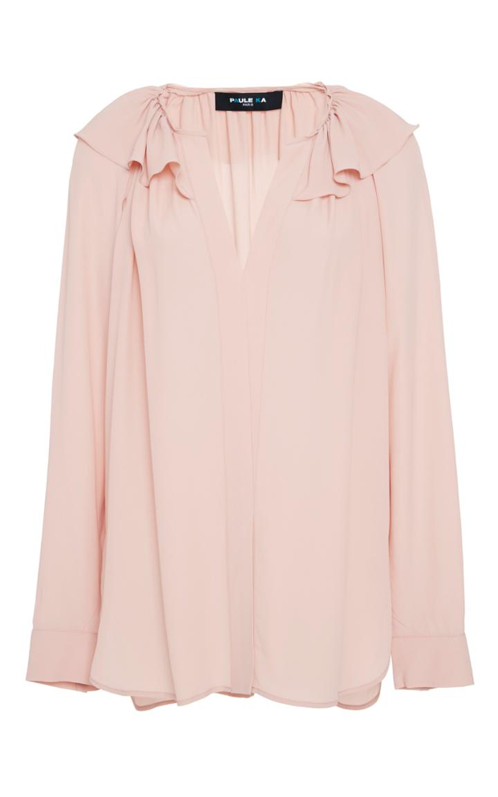 Paule Ka Crepe Chiffon Blouse