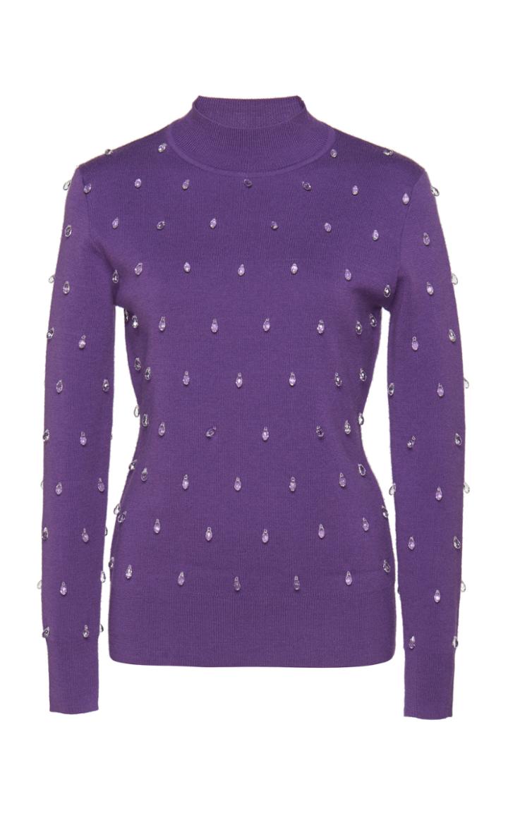 Huishan Zhang Harley Knit Polo Neck Top