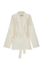 Marei 1998 Pansy Grosgrain Silk Tailored Jacket