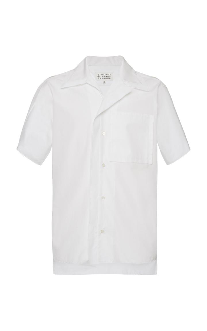 Maison Margiela Short-sleeve Cotton Poplin Shirt