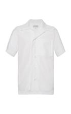 Maison Margiela Short-sleeve Cotton Poplin Shirt