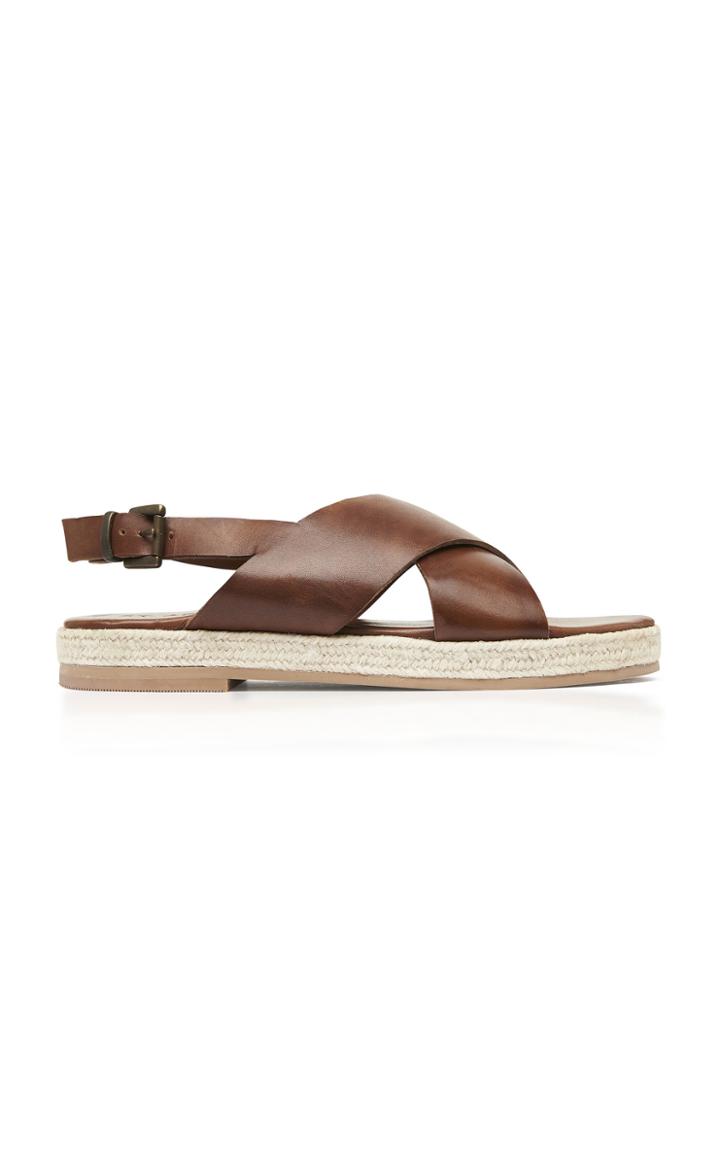 St. Agni Basque Leather Espadrille Sandals