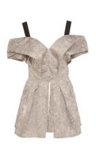 Yeon M'o Exclusive Florence Cold Shoulder Jacquard Top