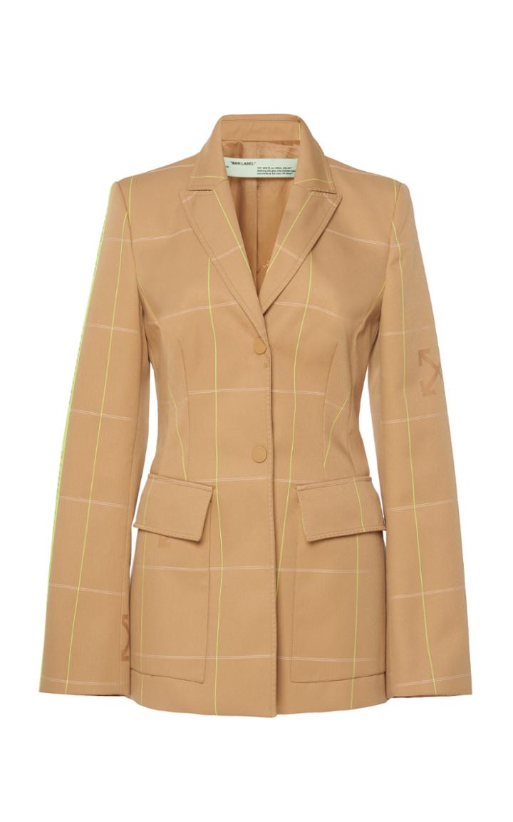 Off-white C/o Virgil Abloh Industrial Windowpane Blazer