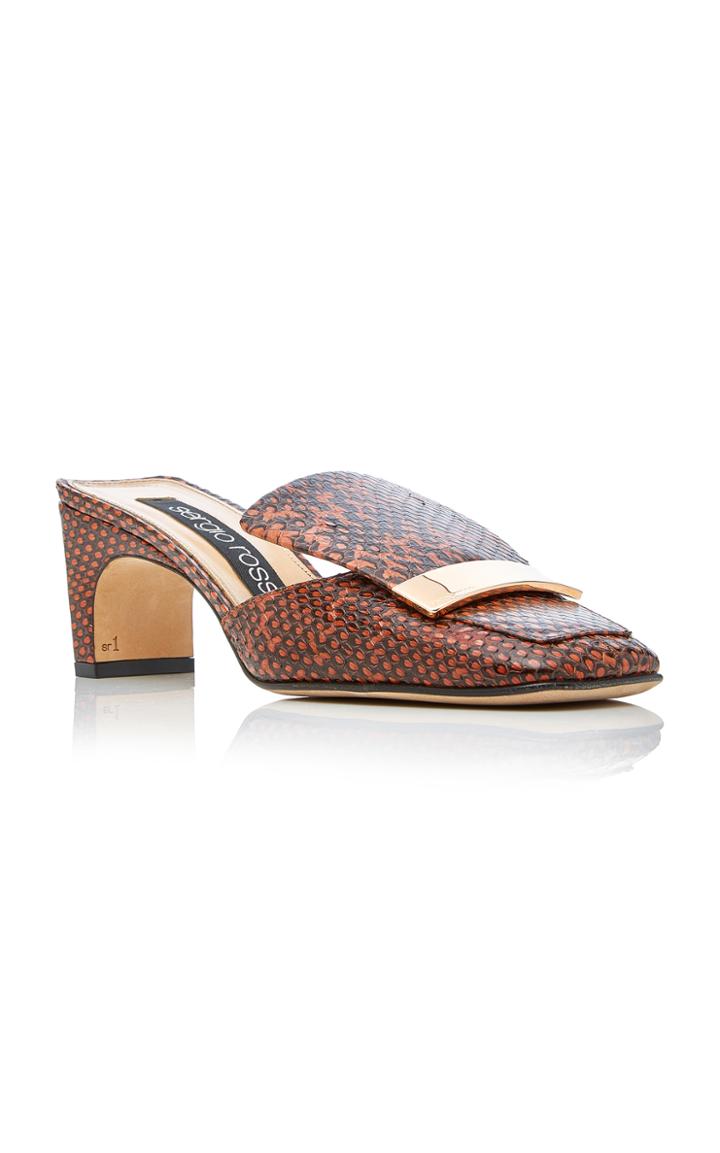 Sergio Rossi Elaphe Mules