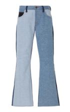 Alanui Patchwork Rigid Flared Jeans