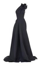 Maticevski Virtuoso Gathered One-shoulder Cady Gown