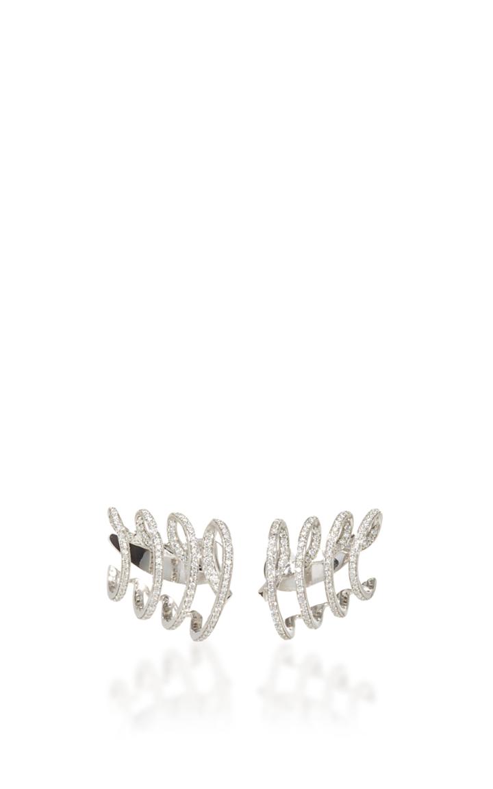 Hueb Wave Earring With Diamonds
