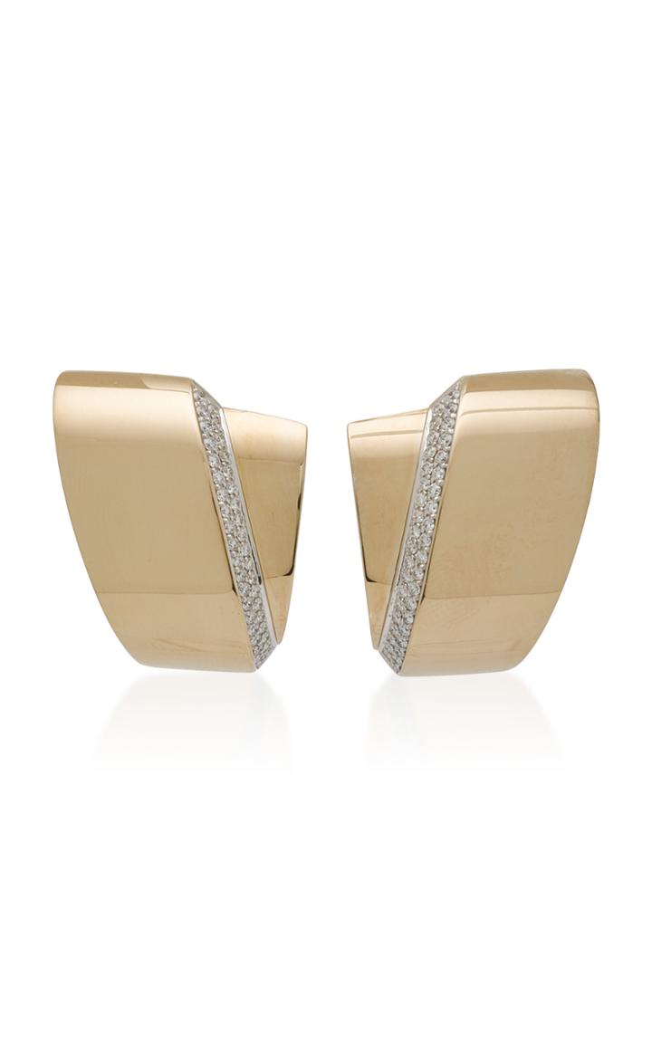 Moda Operandi Vhernier 18k White Gold Tourbillon Earrings