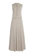 Moda Operandi Loulou Studio Arborea Button-front Ribbed Wool Dress