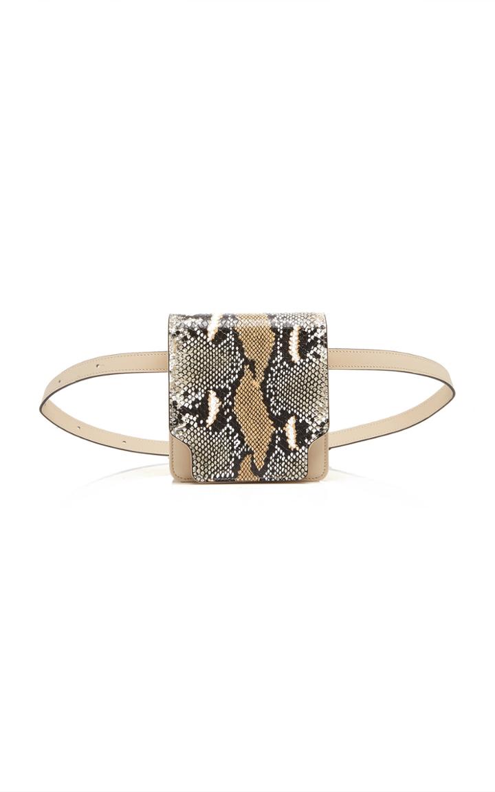 Marge Sherwood Pump Slim Python Embossed Leather Bag