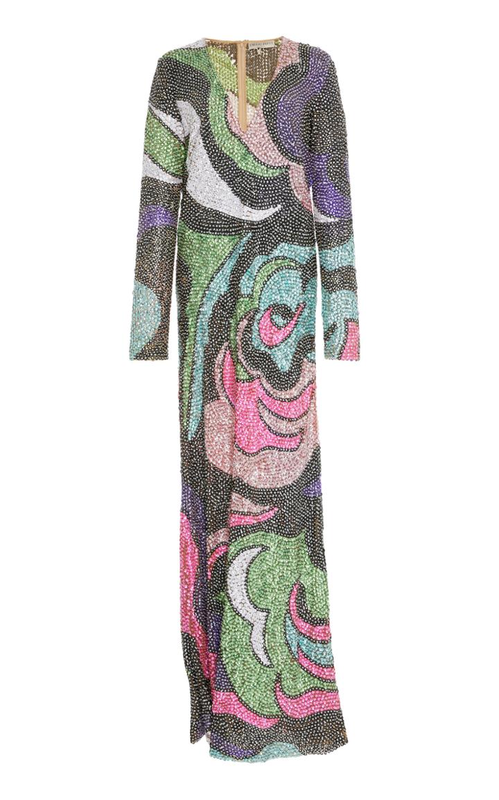 Emilio Pucci Paillette Embellished Long Dress