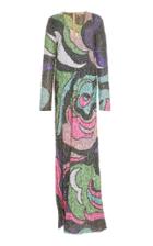 Emilio Pucci Paillette Embellished Long Dress