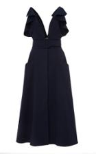 Oscar De La Renta Ruffled Stretch-cotton Midi Dress
