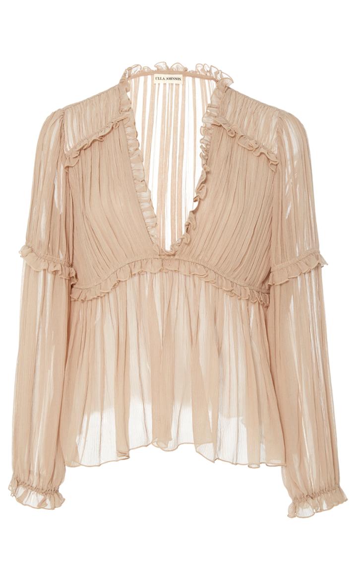 Ulla Johnson Silva Pleated Blouse
