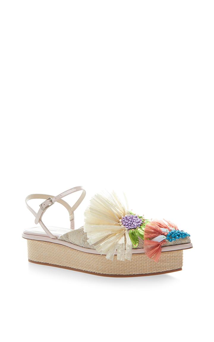 Delpozo Platform Wedge Sandal